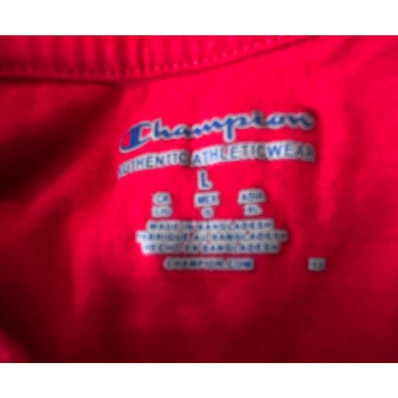 Vintage Champion Georgia Bulldogs T Shirt Large Red Short Sleeves Embroi… - Picture 11 of 12